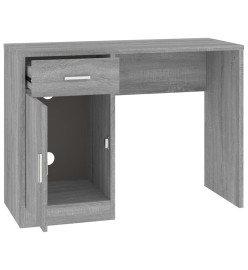 Bureau avec tiroir et armoire Sonoma gris 100x40x73 cm