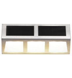 Lampes solaire 4 pcs lumières LED blanc chaud