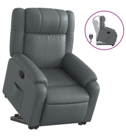 Fauteuil inclinable Gris Similicuir