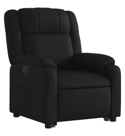 Fauteuil inclinable électrique noir similicuir