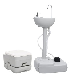 Ensemble de toilette et support de lavage des mains de camping