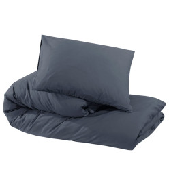 Ensemble de housse de couette Anthracite 200x220 cm Coton