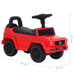 Voiture à pédales Mercedes-Benz G63 Rouge