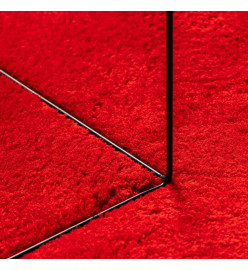 Tapis HUARTE à poils courts doux et lavable rouge 160x230 cm