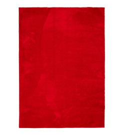 Tapis HUARTE à poils courts doux et lavable rouge 200x280 cm