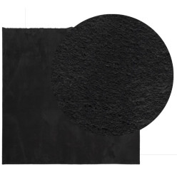 Tapis HUARTE à poils courts doux et lavable noir 240x240 cm