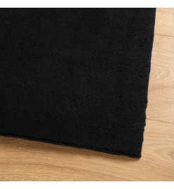 Tapis HUARTE à poils courts doux et lavable noir 240x240 cm