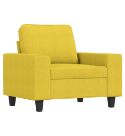 Fauteuil Jaune clair 60 cm Tissu