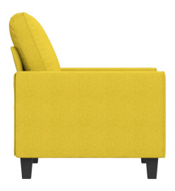 Fauteuil Jaune clair 60 cm Tissu