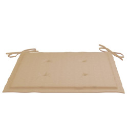 Chaises de jardin empilables avec coussins 6 pcs Teck solide