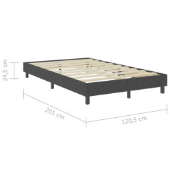 Sommier tapissier Gris Tissu 120 x 200 cm