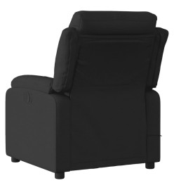 Fauteuil de massage inclinable Noir Tissu