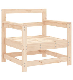 Chaises de jardin 2 pcs bois massif de pin