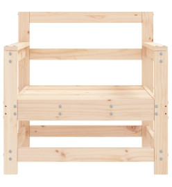 Chaises de jardin 2 pcs bois massif de pin