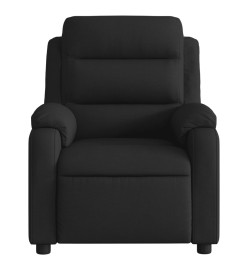 Fauteuil de massage inclinable électrique Noir Tissu