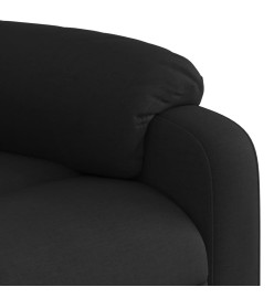 Fauteuil de massage inclinable électrique Noir Tissu