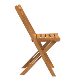 Chaises de bistrot pliantes lot de 4 bois d'acacia solide