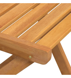 Chaises de bistrot pliantes lot de 4 bois d'acacia solide