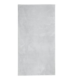 Tapis HUARTE à poils courts doux et lavable gris 60x110 cm