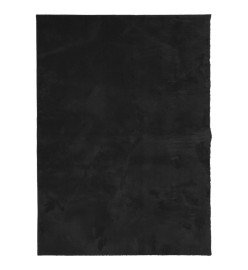 Tapis HUARTE à poils courts doux et lavable noir 240x340 cm