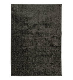 Tapis ISTAN à poils longs aspect brillant anthracite 240x340 cm