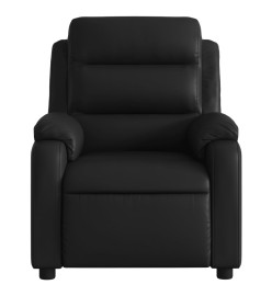 Fauteuil de massage inclinable Noir Similicuir