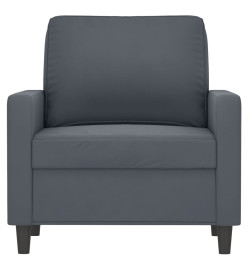 Fauteuil Gris foncé 60 cm Velours