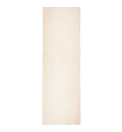 Tapis HUARTE à poils courts doux et lavable beige 80x250 cm