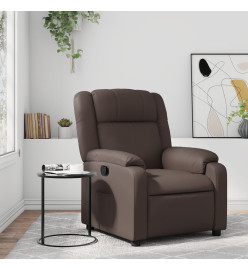 Fauteuil inclinable Marron Similicuir