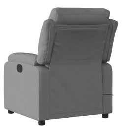 Fauteuil de massage inclinable Gris foncé Tissu