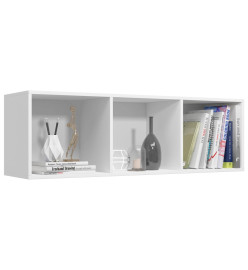 Bibliothèque/Meuble TV Blanc 36x30x114 cm Bois d'ingénierie