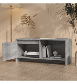 Meuble TV Sonoma gris 90x35x40 cm Aggloméré