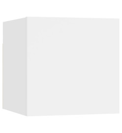 Meubles TV muraux 8 pcs Blanc 30,5x30x30 cm