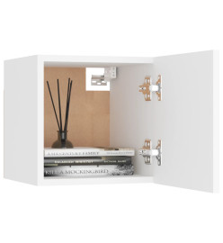 Meubles TV muraux 4 pcs Blanc 30,5x30x30 cm