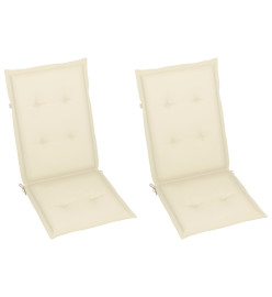 Chaise à bascule avec coussin Bambou