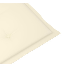 Chaise à bascule avec coussin Bambou