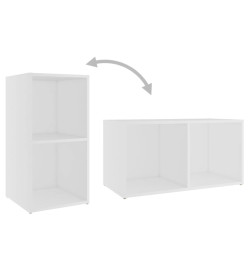 Meubles TV 2 pcs Blanc 72x35x36,5 cm Aggloméré