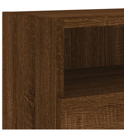 Meubles TV muraux 2pcs chêne marron 100x30x30cm bois ingénierie