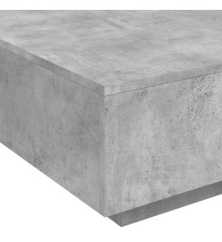 Table basse gris béton 80x80x31 cm bois d'ingénierie