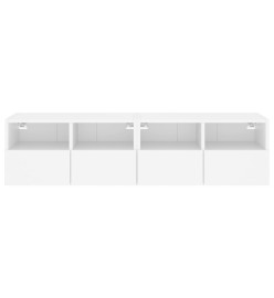 Meubles TV muraux 2 pcs blanc 60x30x30 cm bois d'ingénierie