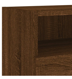 Meubles TV muraux 2 pcs chêne marron 80x30x30cm bois ingénierie