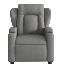 Fauteuil inclinable de massage électrique gris foncé tissu