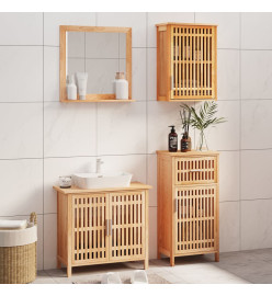 Ensemble de meubles de salle de bain 4 pcs Bois massif de noyer