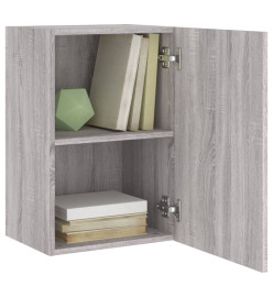 Meubles TV muraux 2pcs sonoma gris 40,5x30x60cm bois ingénierie