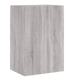 Meubles TV muraux 2pcs sonoma gris 40,5x30x60cm bois ingénierie