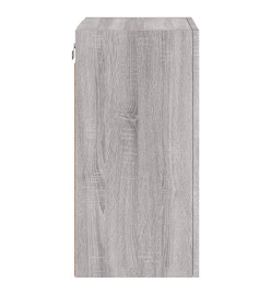 Meubles TV muraux 2pcs sonoma gris 40,5x30x60cm bois ingénierie