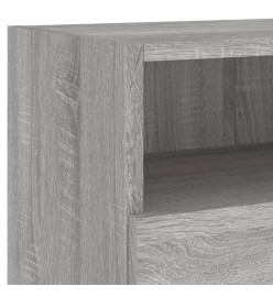 Meubles TV muraux 2pcs sonoma gris 80x30x30cm bois d'ingénierie