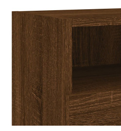 Meuble TV mural chêne marron 60x30x30 cm bois d'ingénierie