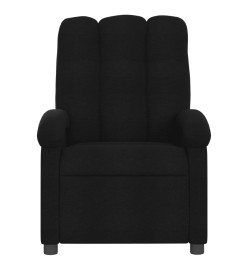 Fauteuil de massage inclinable électrique Noir Tissu