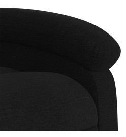 Fauteuil de massage inclinable électrique Noir Tissu